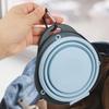 Food Grade Pet Folding Bowl Portable Pet Food Water Feeding Tray  Cat and Dog Use