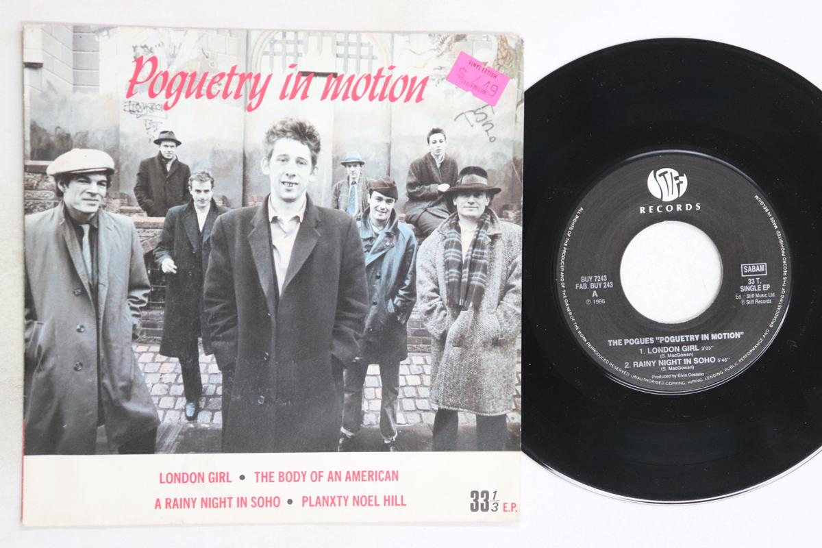 

7inch Record POGUES - Poguetry In Motion BUY7243 STIFF 1986 Belgium Rock Used