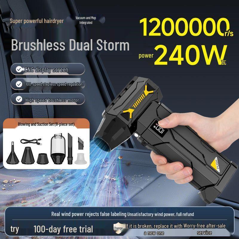 

120W Portable High-Power Handheld Fan & Dust Blower for Outdoor Fire Starting