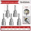 Hexagonal Magnetic Socket Head Self-Tapping Dovetail Screw Adapter for Steel Tile Drill and Air Wrench