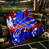 Buffalo Basketball Art Blanket Lightweight Flannel Bedding Blanket Perfect for Travel, Camping, Living Rooms, Offices, Sofas, Fan Christmas Gift