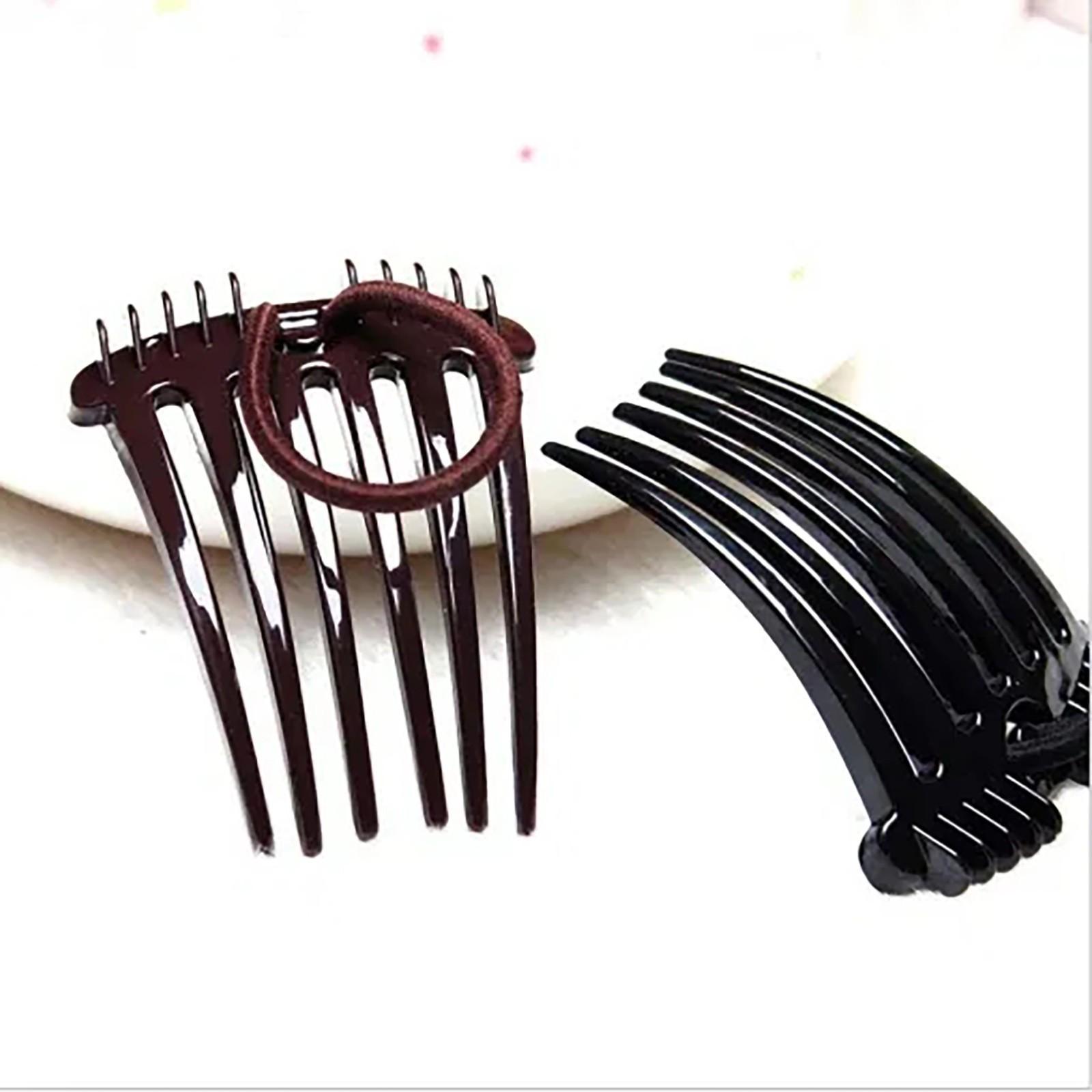 Хвост Bump it UP Расчески для объема Расческа для волос с эластичной резинкой кофейный — фото 6