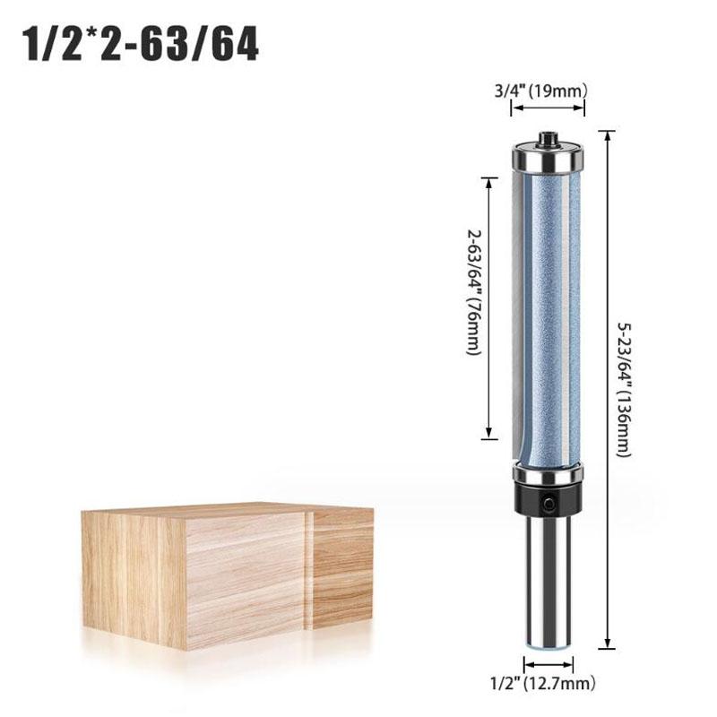 Εργαλείο κοπής ξυλουργικής μύτης δρομολογητή 1/2 ίντσας 12 χιλιοστών με μακριά λεπίδα με 3 λεπίδες