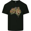 Australia Cultural Map Widlife Koala Kangaroo Unisexs Light Cotton TShirt