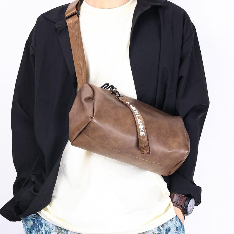 Fashionable Street Men s Shoulder Bag Cross-body Bag. Korean Students shoulder Campus