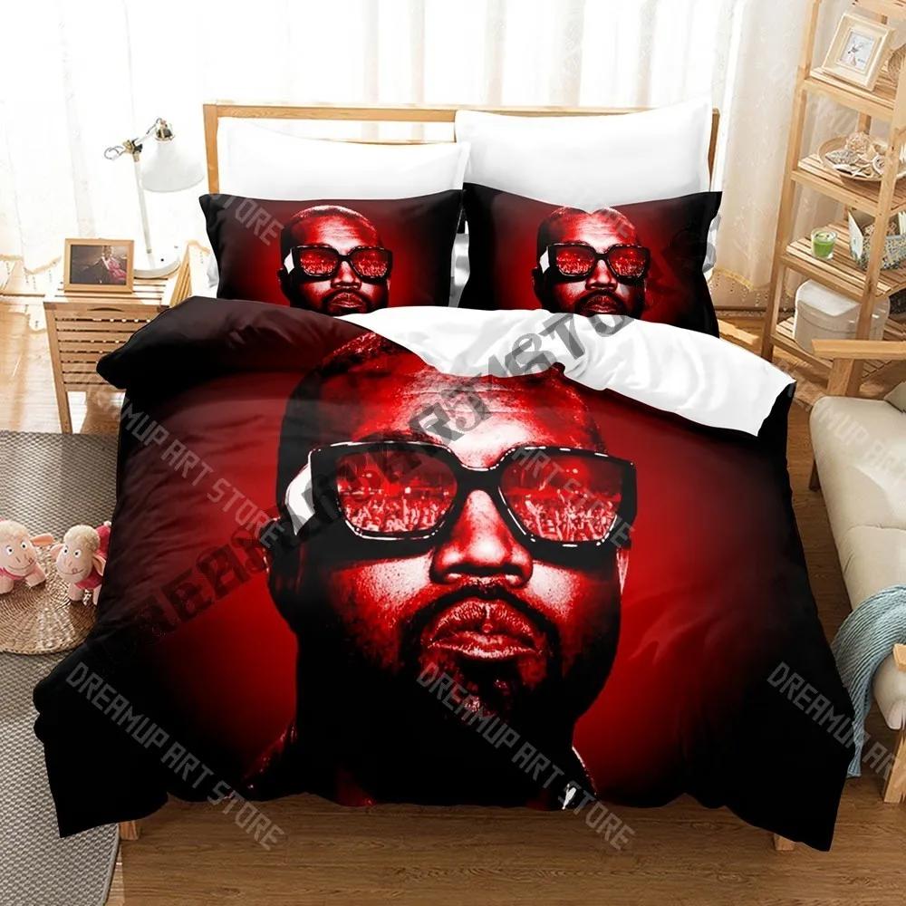 3D Print Kanye West Bedding Set Single Twin Full Queen King Size Bed Set Adult Kid Bedroom Duvetcover Sets Cool Bed Sheet Set