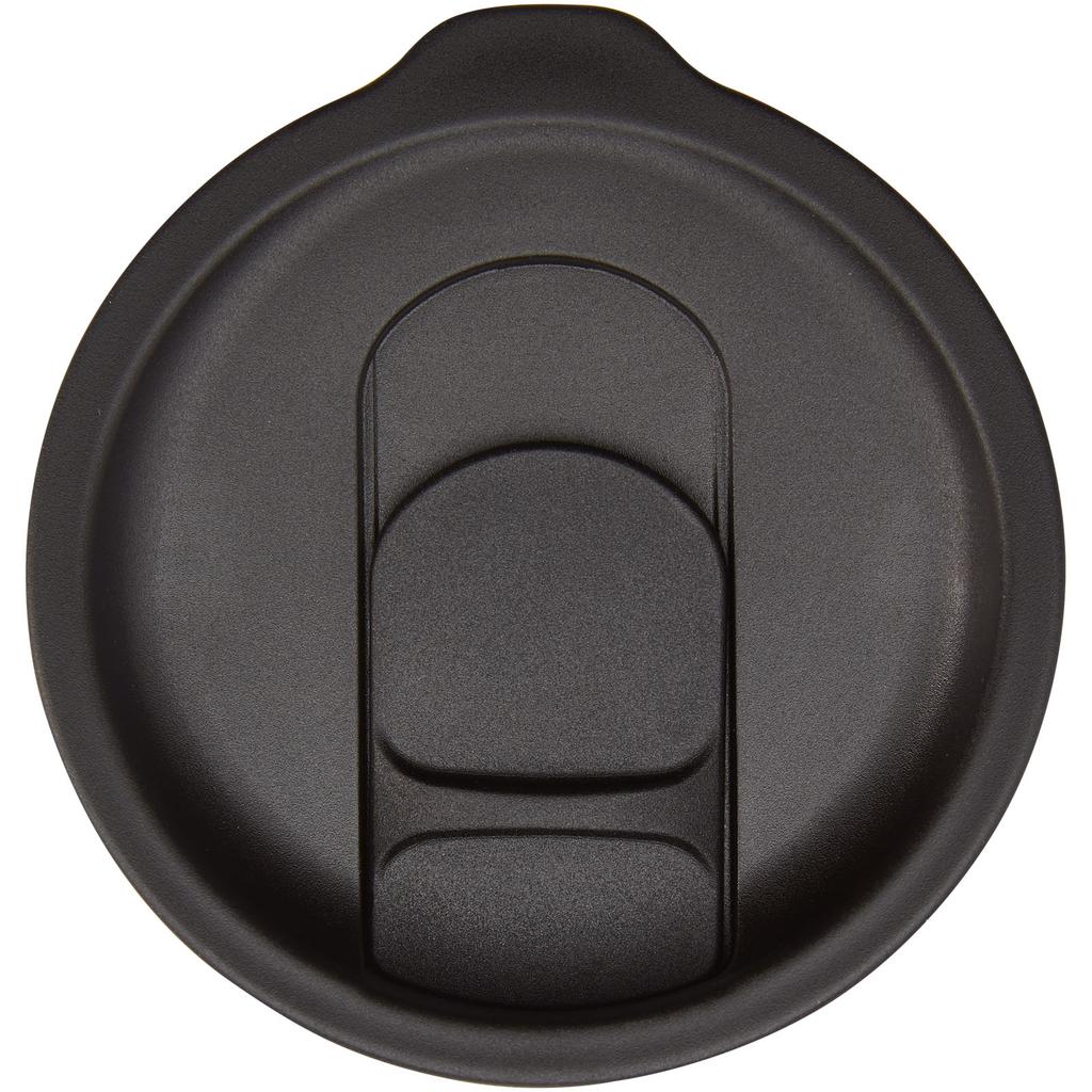 Glass "Nordia" 400 ml recycled double-wall mug Solid black