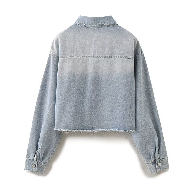 Fashion Style 2024 Spring New Arrival Women's Clothing Casual All-Matching Short Denim Jacket Coat 1879032 406