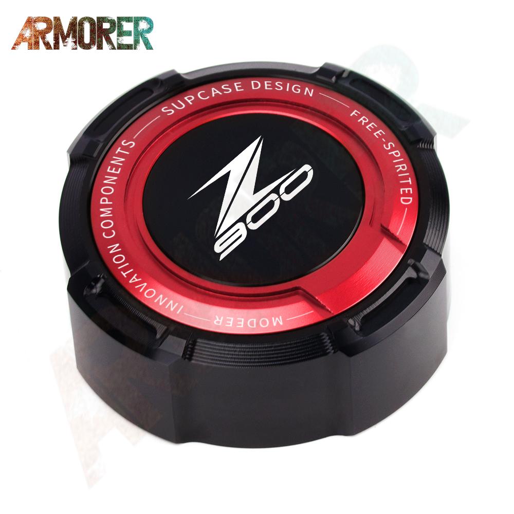 For KAWASAKI Z 650 750 900 1000 Z650 Z750 Z900 Z1000 Motorcycle CNC Aluminum Rear Brake Clutch Fluid Reservoir Cover