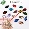Horse Eye Crystal Diamond Shoe and Phone Case Accessories - Irregular Glass Stones