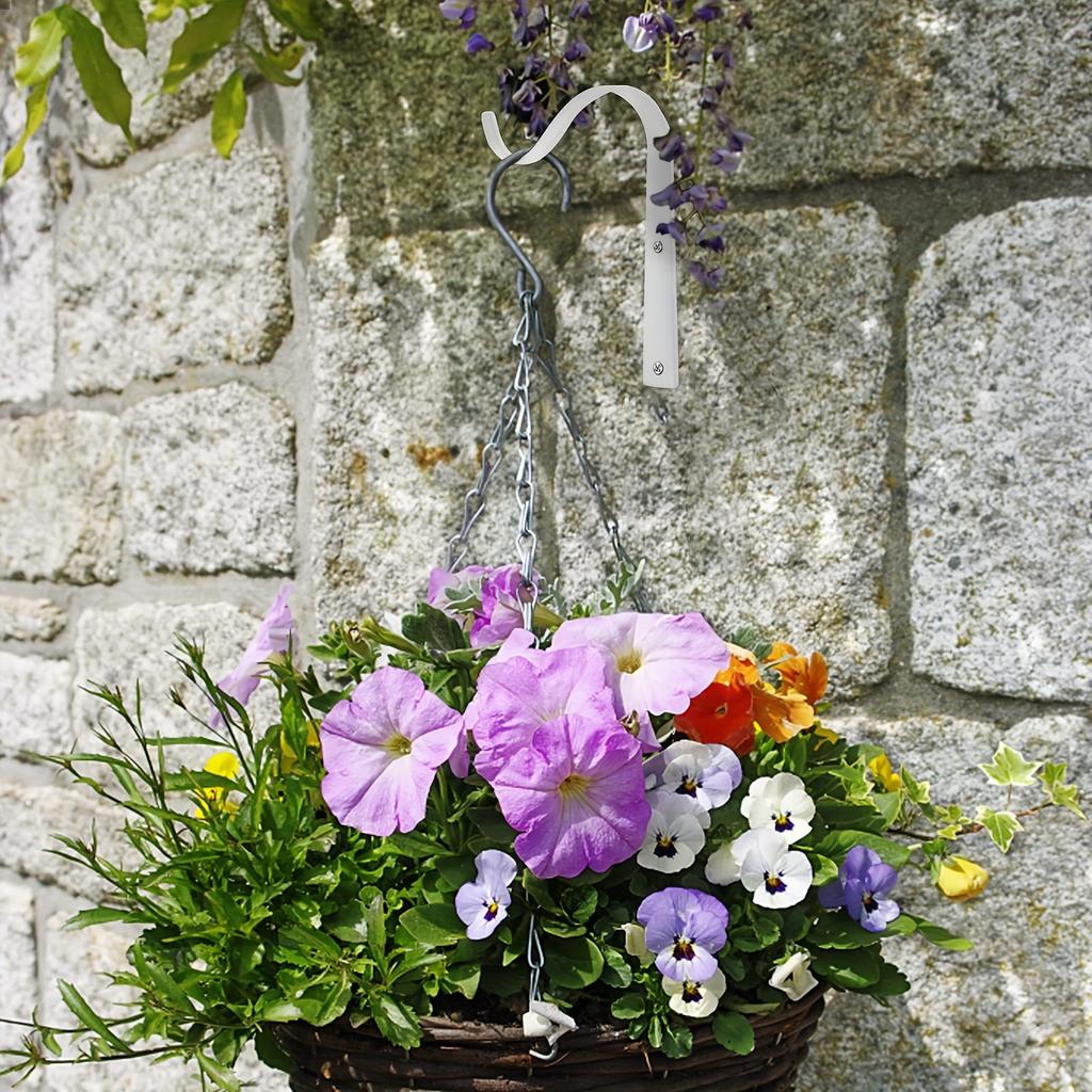 1/4/6 Pack Plant Hanger Bracket, Iron Wall Hooks Decorative Coat Hook For Hanging Planter, Lanterns, Mason Jar,  Indoor Outdoor Rustic Home Decor