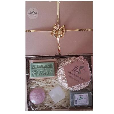 Nature Soap Gift Box - Scents - Verbena - Spirulina Soap - Solid Shampoo