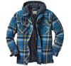 Men's Autumn/Winter Plaid Hooded Cotton Jacket 