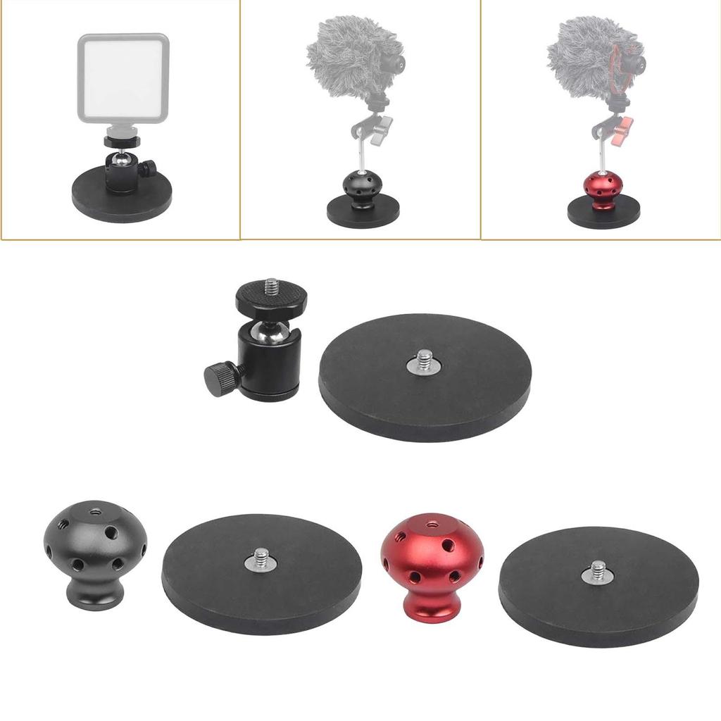 88mm Kamera-Stativ Magnetfuß mit Kugelkopf, Langlebige Aluminiumlegierung Premium für Action-Kamera