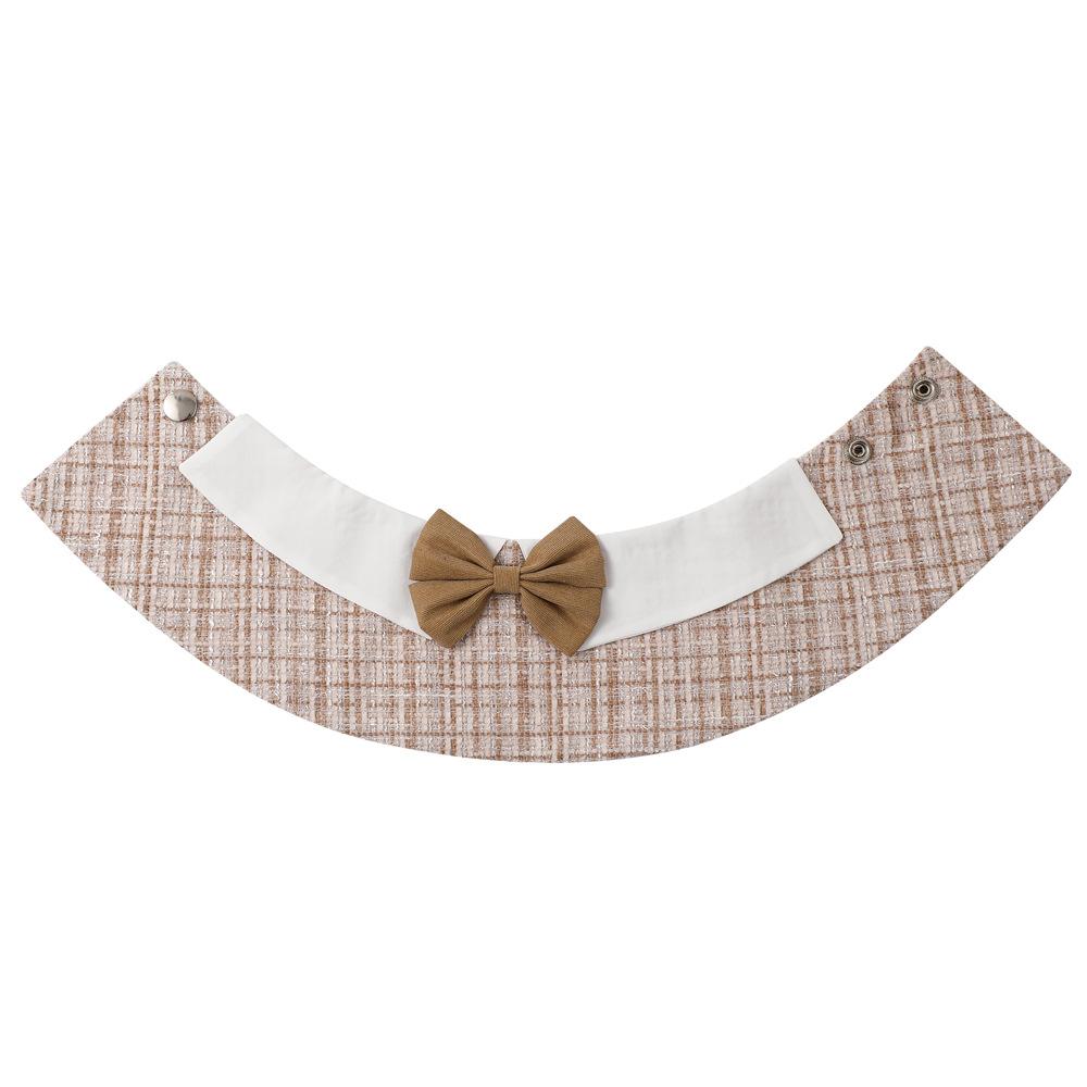 Tanpopo Wholesale Pet Dog Collar Luxury Suit Tuxedo Bowknot Bowtie Plaid Bandana New Design Bibs Neckerchief Custom Collar Shirt (as the picture,M)