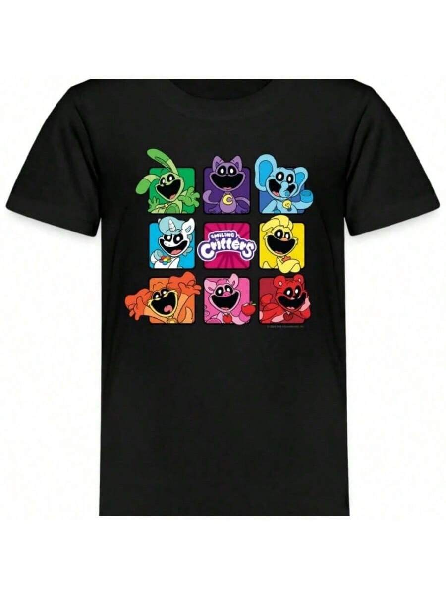 Poppy Playtime - Smiling Critters Grid T-Shirt (Kids) S разноцветный
