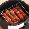 Edelstahl Heißluftfritteuse Grillrost Dreilagiger Heißluftfritteusen-Kochrost BBQ