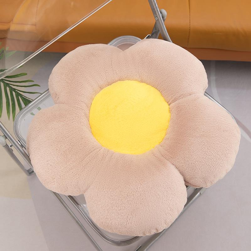 

Sunflower Flower Pillow - Office Nap Cushion & Waist Support for Home, Office, or Car 35cm светло-коричневого
