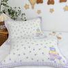 Set of 2 All-Cotton Gauze Pillowcases: Snap Button, High-Density, Non-Shedding, Four-Season Use