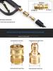 High-Pressure Copper Quick-Connect Water Hose Adapter for Car Washers