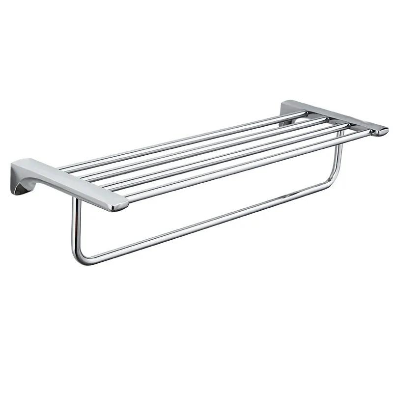 304 Stainless Steel Bathroom Hardware Chrome Towel Storage Rack ,Corner Shelf,Toilet Brush,Paper Holder Bathroom Accessories