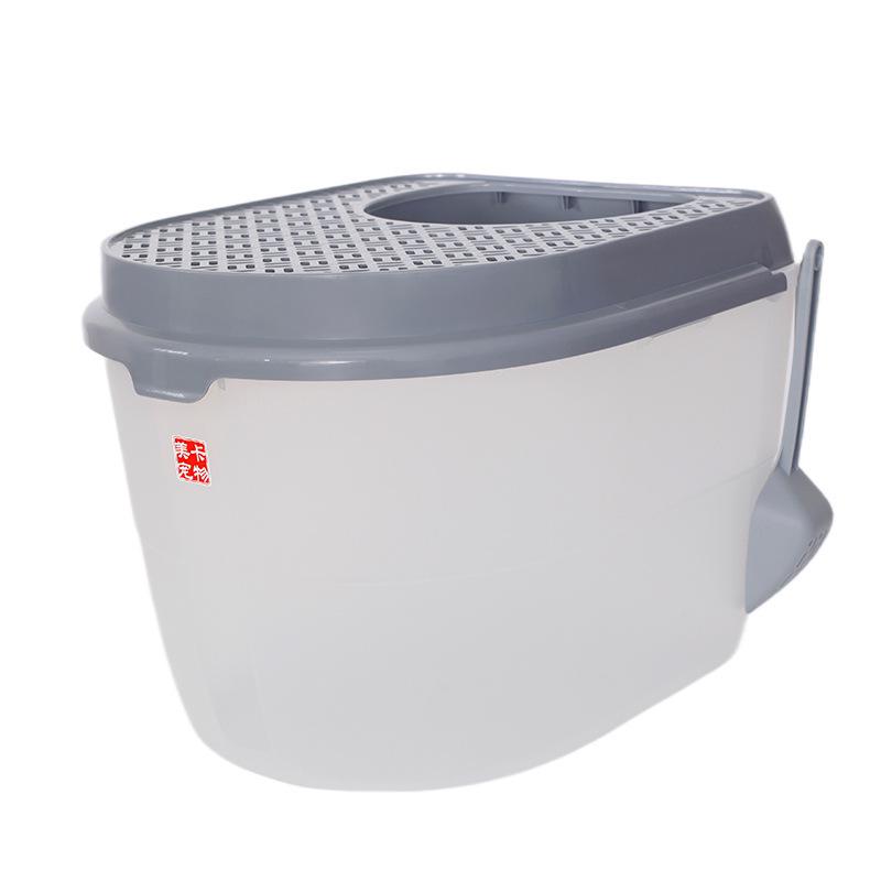 

Мика Полностью Закрытый Двойной Откидной Туалет для Кошек XL - Конструкция Защиты от Брызг для Легкой Очистки XL 58x42.85x48.6