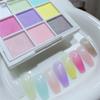 Solid Magic Neon Powder 9 Colors Gradient Design Powder Patting Nail Powders  Nail Decoration