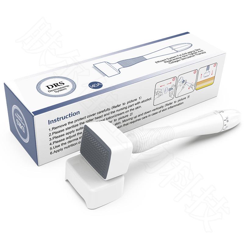 Press-Type Adjustable Microneedle Roller for Hydrating and Hair Growth - DRS140A Stamp Beauty Device
