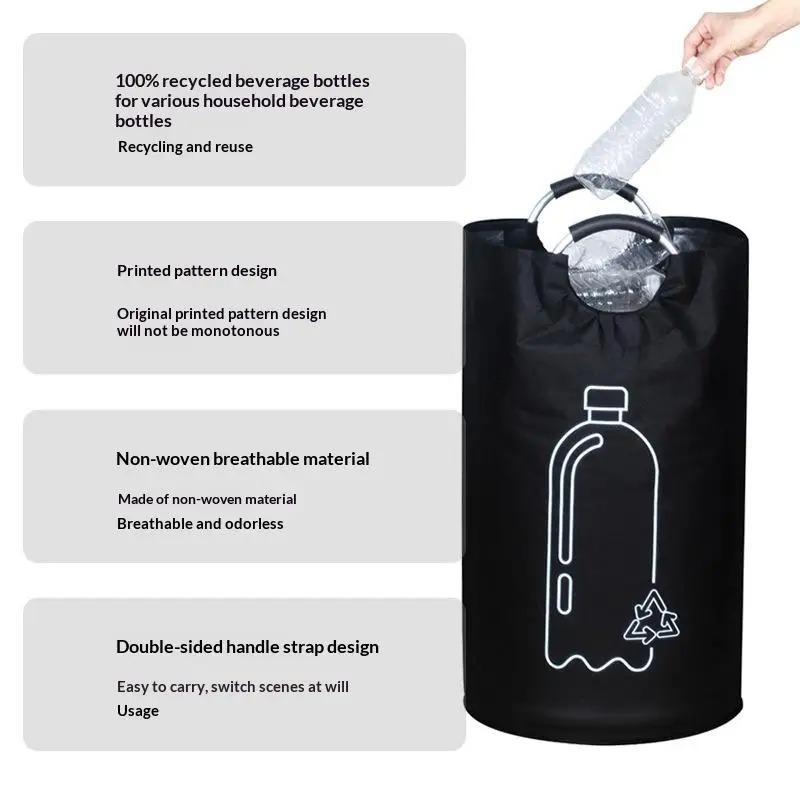 Stacked Recycling Box American Plastic Bottle Storage Basket Frame Kitchen Home Recycling Bag Storage Bucket