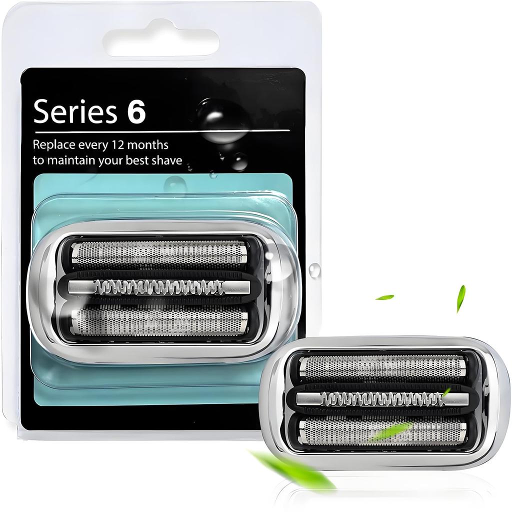 Braun Compatible Spare Blade Series 7 Shaver Silver Shaver Head Net Blade Integrated Cassette Shaver Spare Blade Razor Replacement Head Shaver