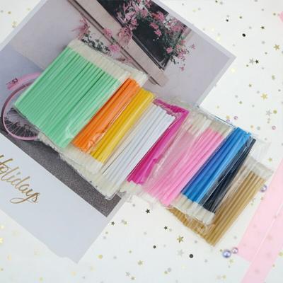 50pcs Disposable Lip Brush Set Lipstick Mascara Wands Brush Cleaning Eyelash Makeup Brushes Applicators Tools