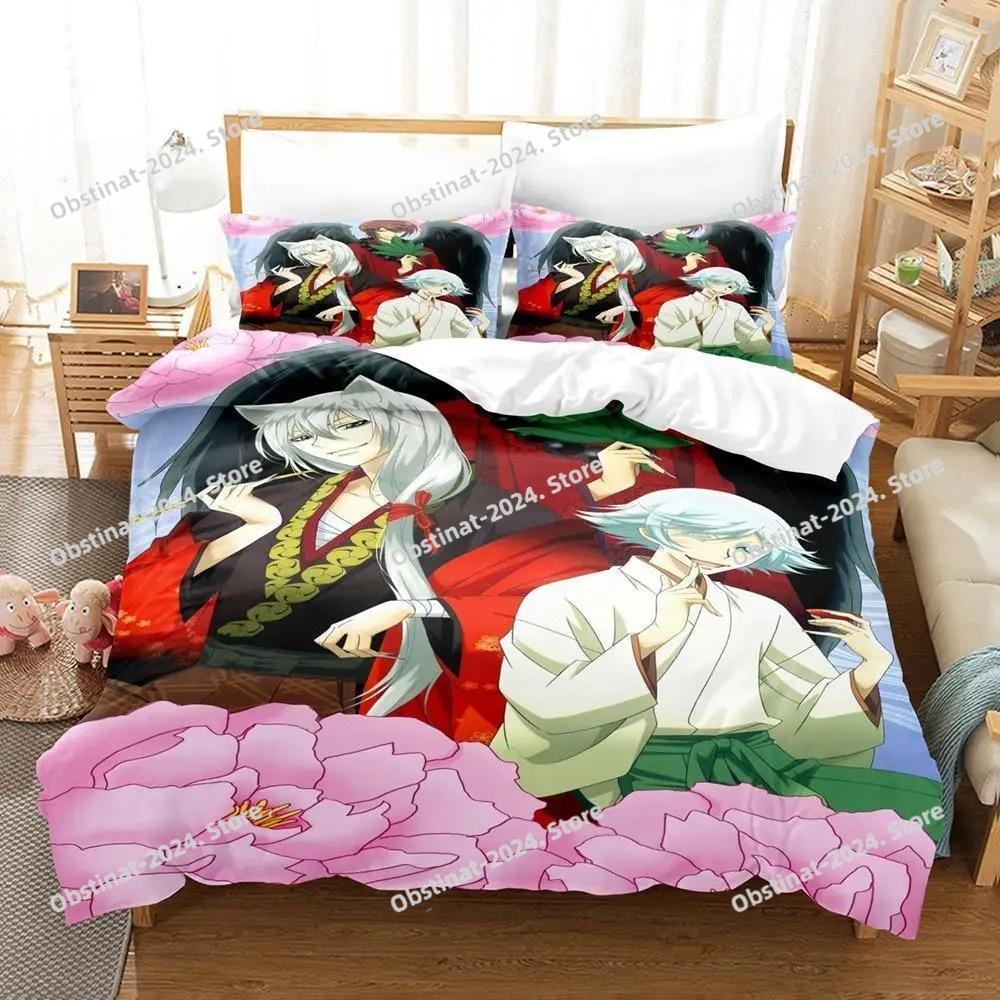 Kamisama Kiss Tomoe Bedding Set Printed Duvet Cover Sheet Pillowcase Bed Soft Quilt Cover Full Queen King Size 3D Print Anime