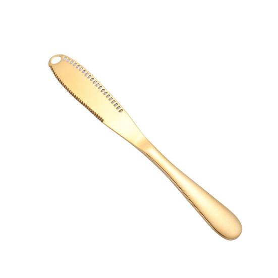 Stainless Steel Cheese Knife Sawtooth Blade Butter Cream Dessert Spreader Tool
