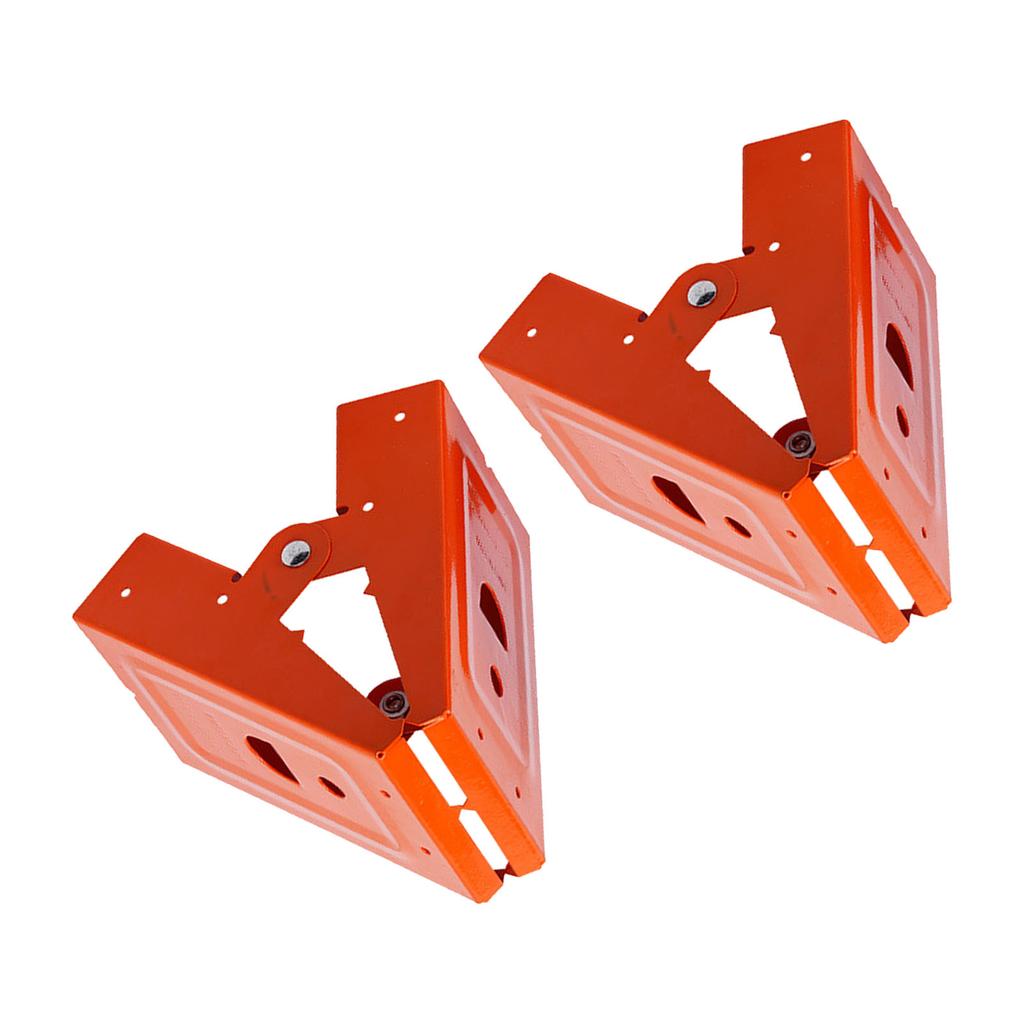 2PCS Saw Horse Bracket Cold Rolled Steel Mechanical Sawhorse Brackets Display Stand for Woodworking