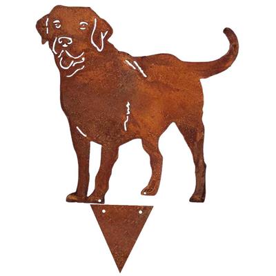 Metalen Hond Decoratieve Tuinstekers Hond Silhouet Tuindecoratie voor Buiten Gazon Ornamenten Tuin