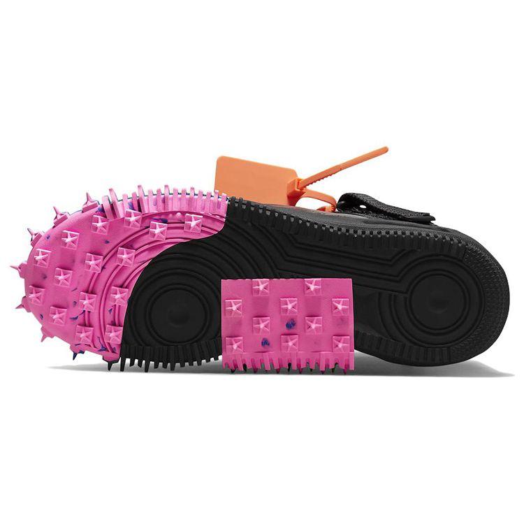 Off-White x Nike Air Force 1 Mid Černé Unisex Tenisky Průhledné DO6290-001