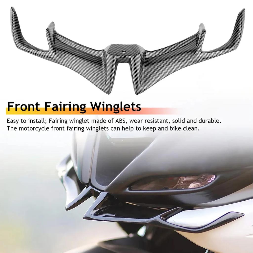 ABS Aerodinâmico Winglets Motocicleta Carenagem Acessório Pára-brisa Inferior Asa Capa Protetores para a maioria das motocicletas