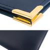 GraduationMall 7"x9" Smooth Padded PU Diploma Cover Certificate Holder with 4 Metal Corner Navy