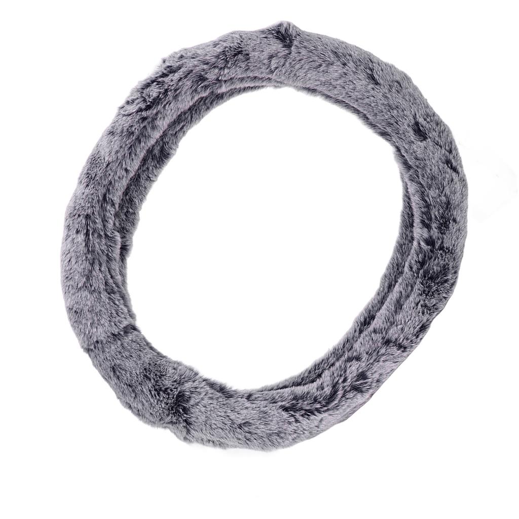 15 Inch Steering Wheel Cover Imitation Wool Plush Auto Steering Wheel or Interior Accessory for Men Women