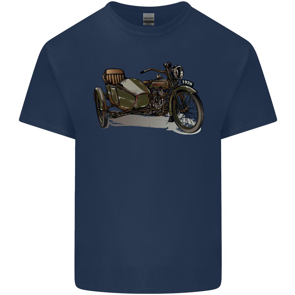 Motorcycle And Sidecar Biker Motorbike Unisexs Light Cotton Tshirt