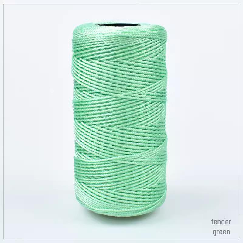 Chunky Wool & Ice Silk 3-Ply Yarn for DIY Crochet: Hand-Knitted Bag, Summer Hat, Shoes, and Seat Cushion