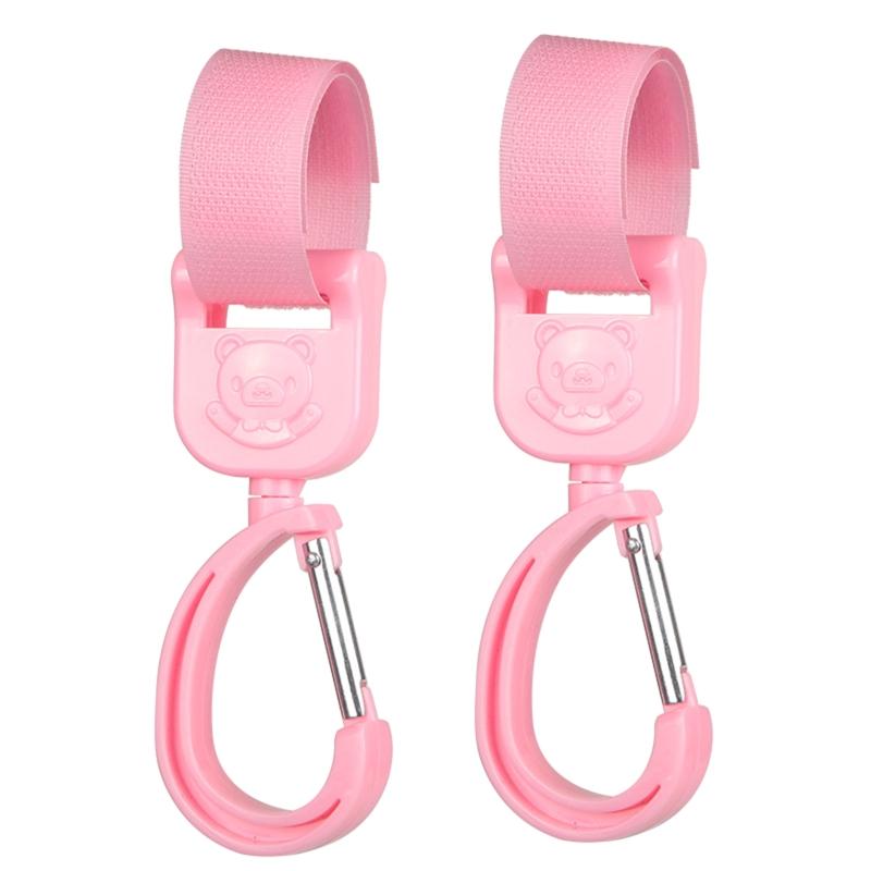 2 Pcs Stroller Hooks 360 Rotate Hooks Convenient Stroller Accessory for