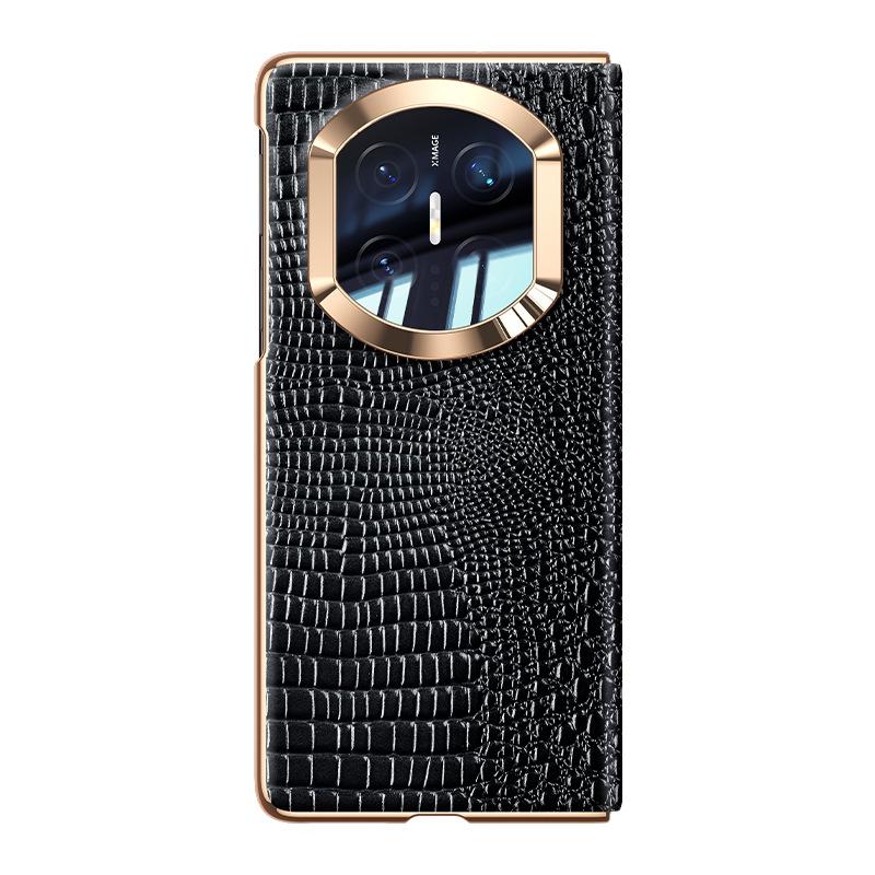 Premium Luxury Crocodile Pattern Genuine Leather Case For Huawei Mate X7 X6 X5 Magnetic Flip Smart Window Full Protection Cover