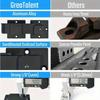 Heavy Duty Metal Flip Latches Adjustable Gate Bar Latch with Padlock Holes for Wooden Door Security Cabinet Furniture, Lock Set
