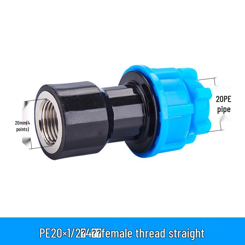 PE Quick Connect Water Pipe Fittings: 4-Point, 6-Point, 25mm Direct Tap Union