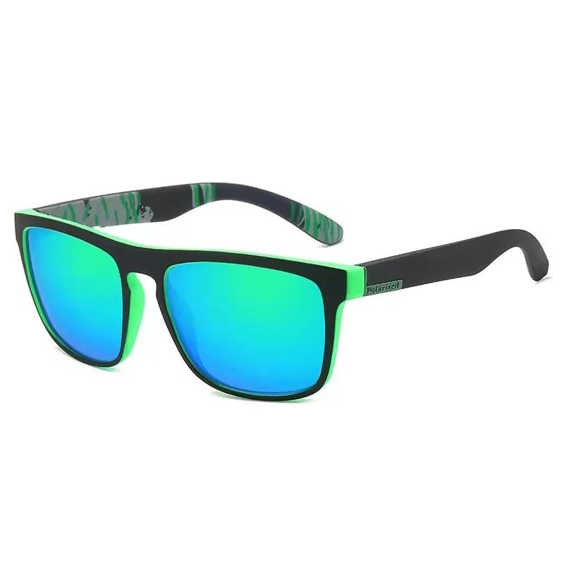 Occhiali da sole polarizzati quadrati vintage alla moda per uomo e donna, da guida e da pesca, di lusso, di marca, da sole firmati, per guidatori, UV400