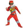 Dinosaur Squad Dragon Red Kids Superhero Cosplay Halloween Party Costume Muscle Dress Up
