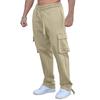 Men's New Multi-pocket Overalls European and American Men's Sweatpants Casual Drawstring Straight Trousers