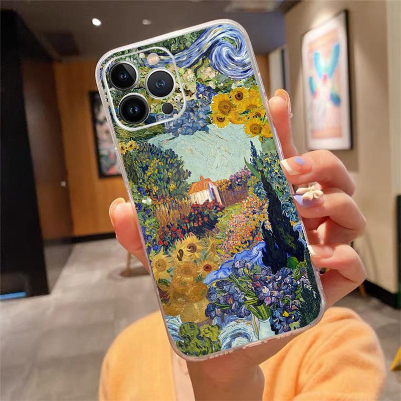 Vincent Van Gogh Art Phone Case For iPhone 17 Pro Max Air 16 15 14 13 Pro Max 15 16 Pro 15Plus