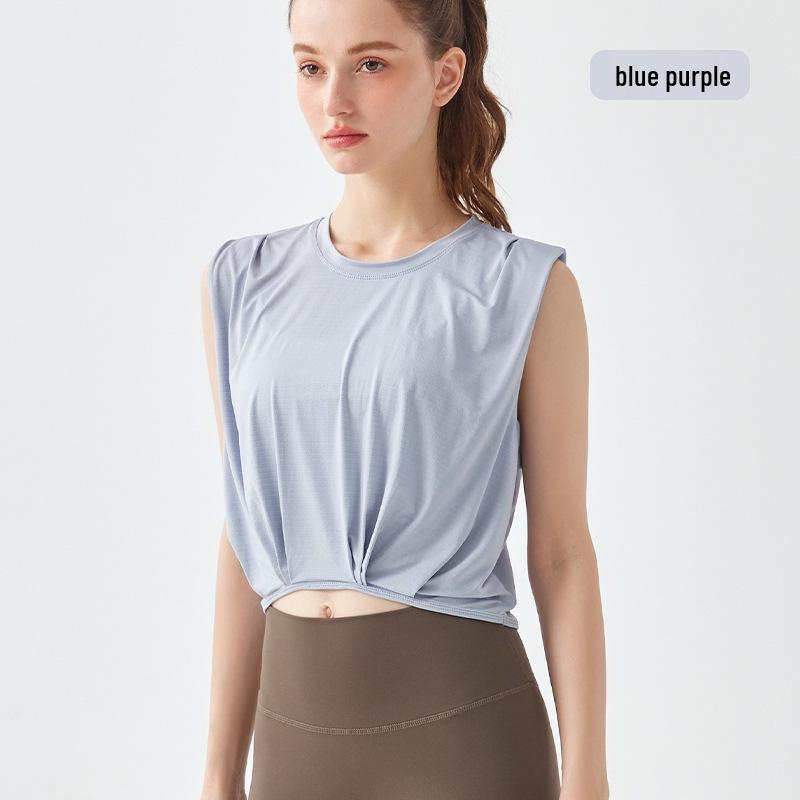 

Женская весенне-летняя майка без рукавов жаккардовой вязки для фитнеса - Легкая, свободная, дышащая спортивная майка Extra Large